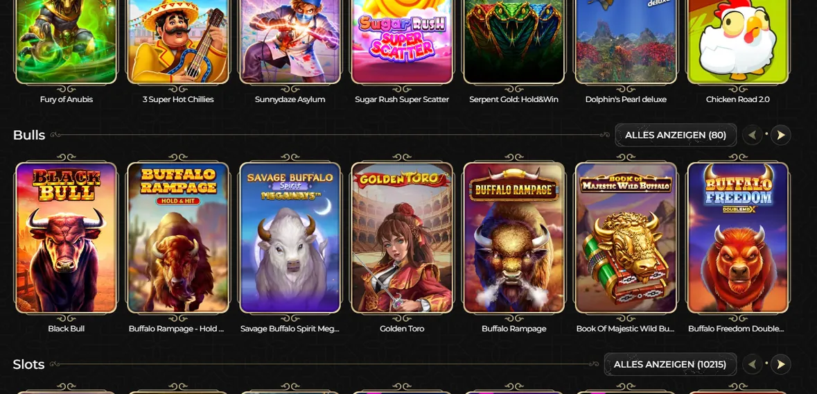 Jackpots bei Casina Casino gewinnen